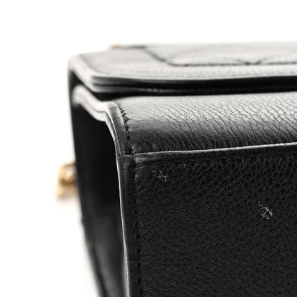 Chanel Grained Calfskin Quilted Medium Label Click Flap Bag Black 11 of 14