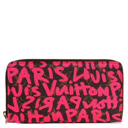 Louis Vuitton Monogram Graffiti Zippy Wallet Fuchsia 1 of 8