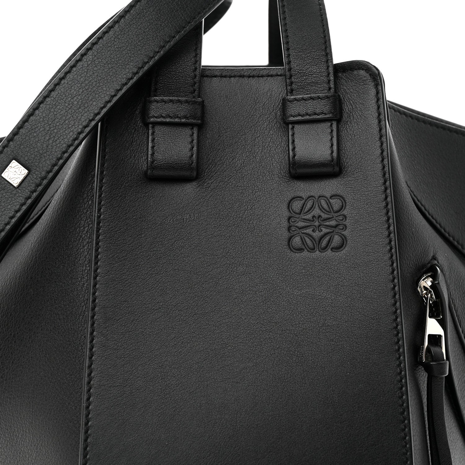 Loewe Calfskin Small Hammock Shoulder Bag Black 8 of 12