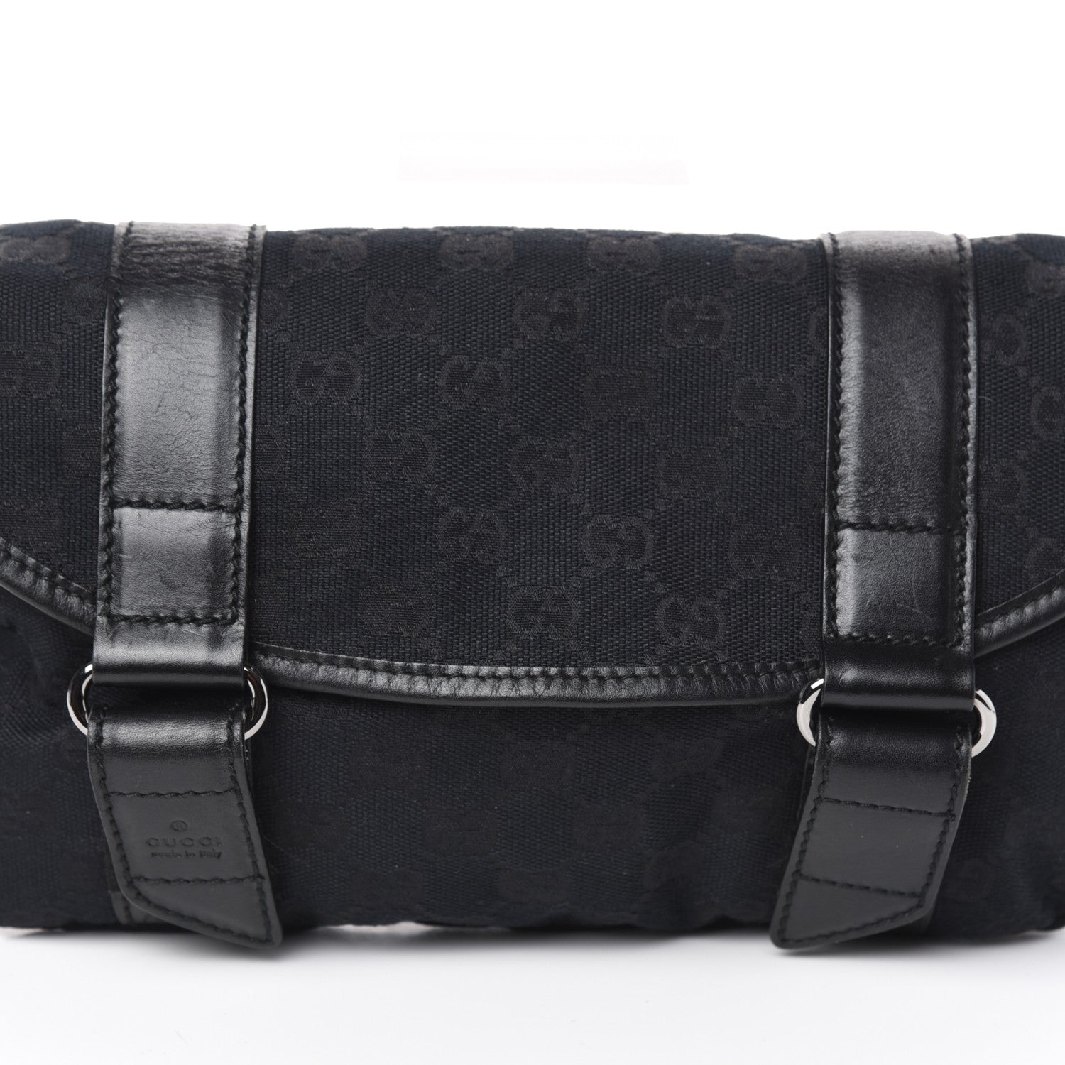 Gucci Monogram Waist Belt Bag Black 8 of 10