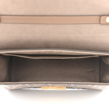 Fendi Vitello Century F is Fendi Bi-Color FF 1974 Embossed Kan I Shoulder Bag Maya Black 5 of 11