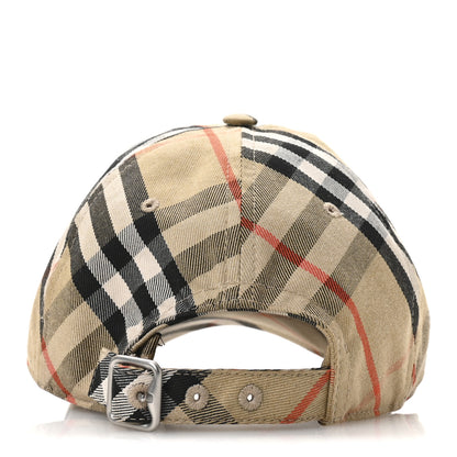 Burberry Cotton Blend Check EKD Baseball Hat L Sand 6 of 10