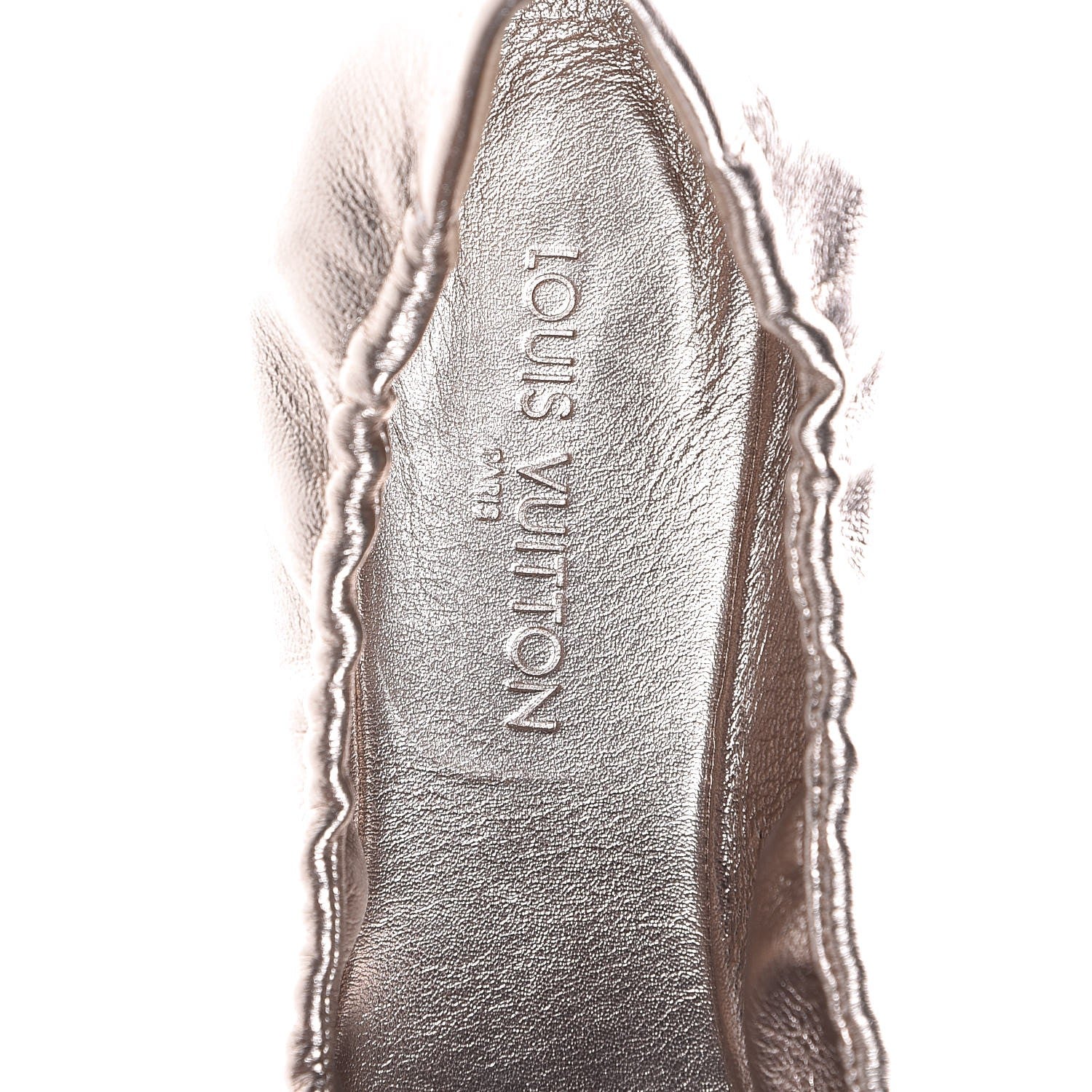 Louis Vuitton Metallic Lambskin Amulet Ballerina Flats 36 Rose Gold 7 of 7