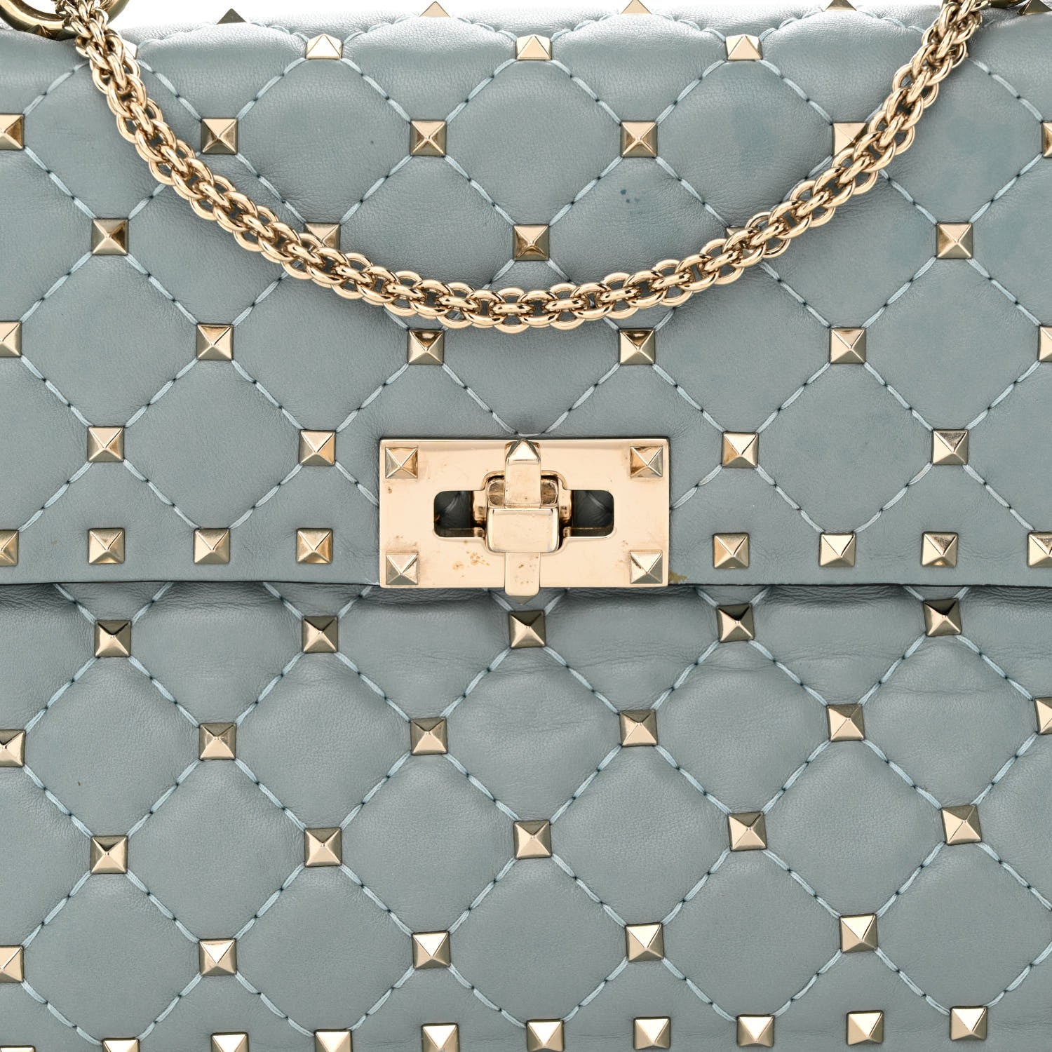 Valentino Garavani Nappa Medium Rockstud Spike Shoulder Bag Nube 8 of 11