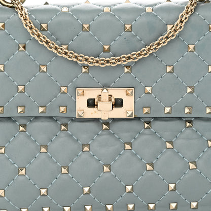 Valentino Garavani Nappa Medium Rockstud Spike Shoulder Bag Nube 8 of 11