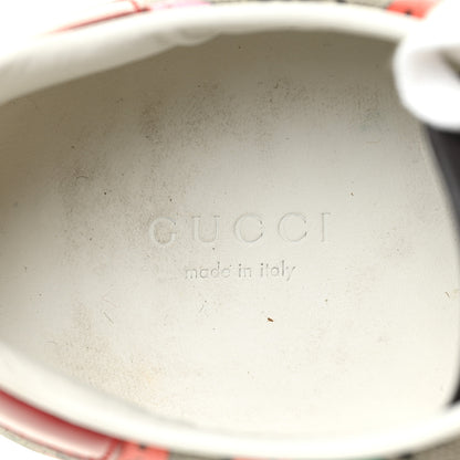 Gucci GG Supreme Monogram Strawberry Web Womens Ace Sneakers 39.5 Beige Multicolor Red Green 12 of 18