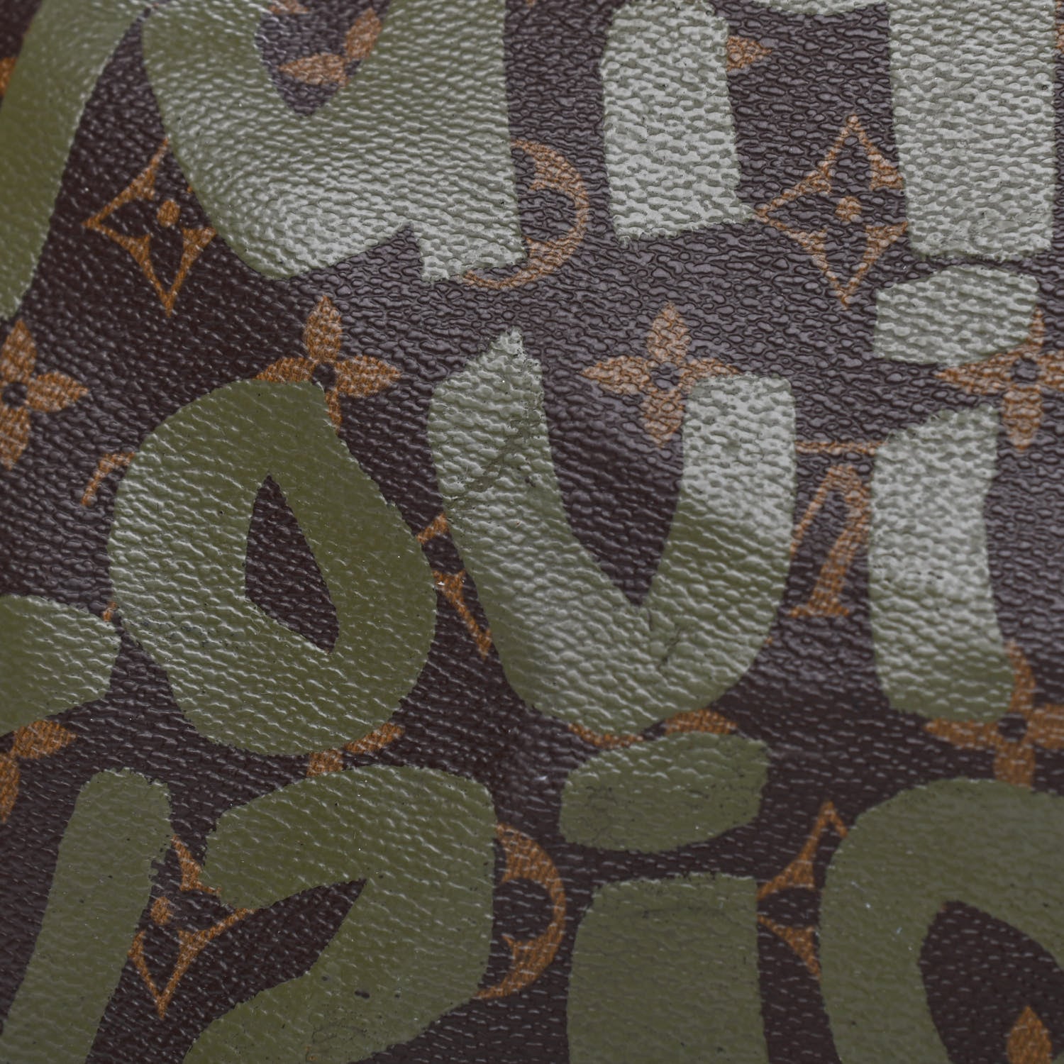 Louis Vuitton Graffiti Keepall 50 Kaki 7 of 9