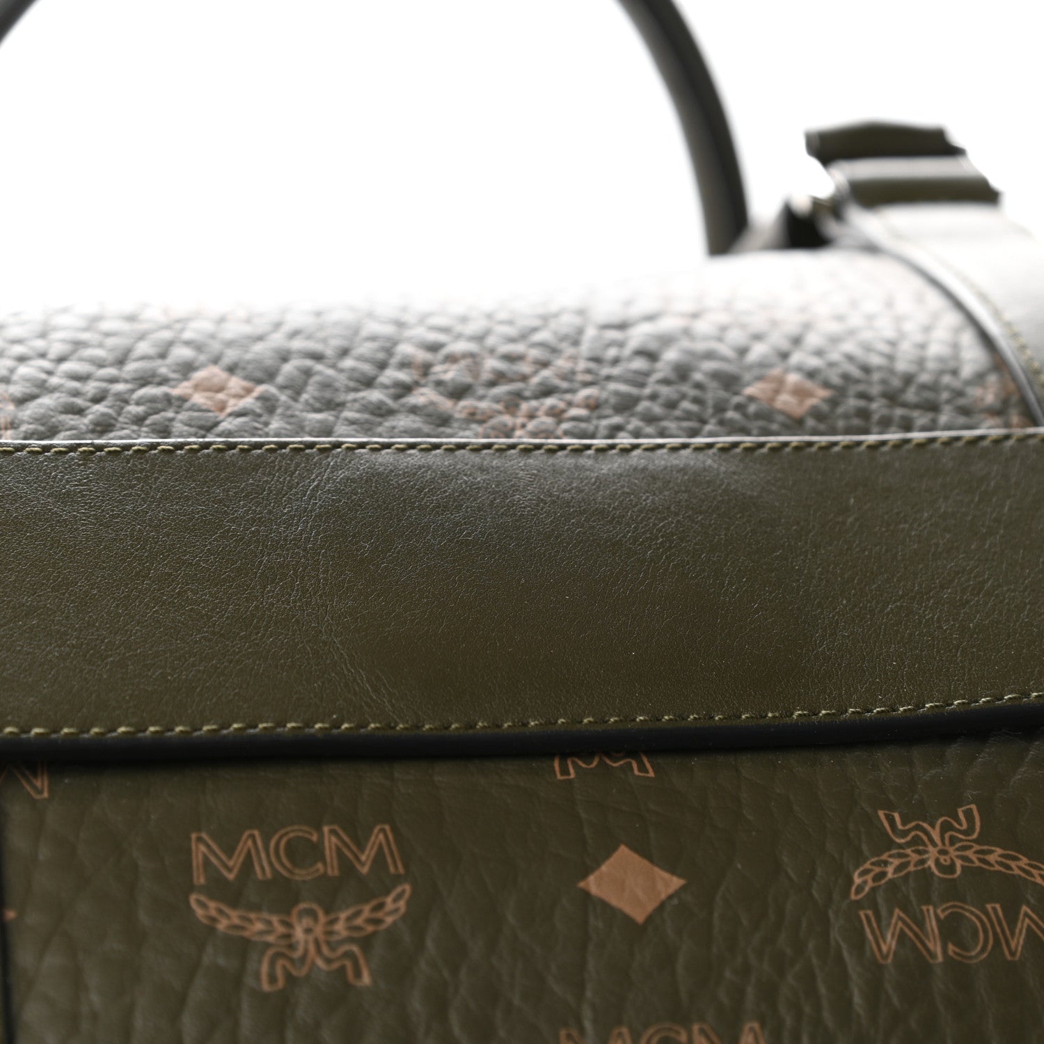MCM Visetos Large Traveler Weekender Duffle Bag Sea Turtle 15 of 15