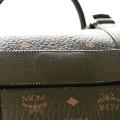 MCM Visetos Large Traveler Weekender Duffle Bag Sea Turtle 15 of 15