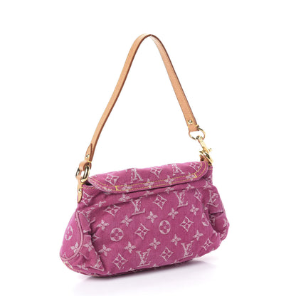 Louis Vuitton Monogram Denim Mini Pleaty Fuchsia 3 of 8
