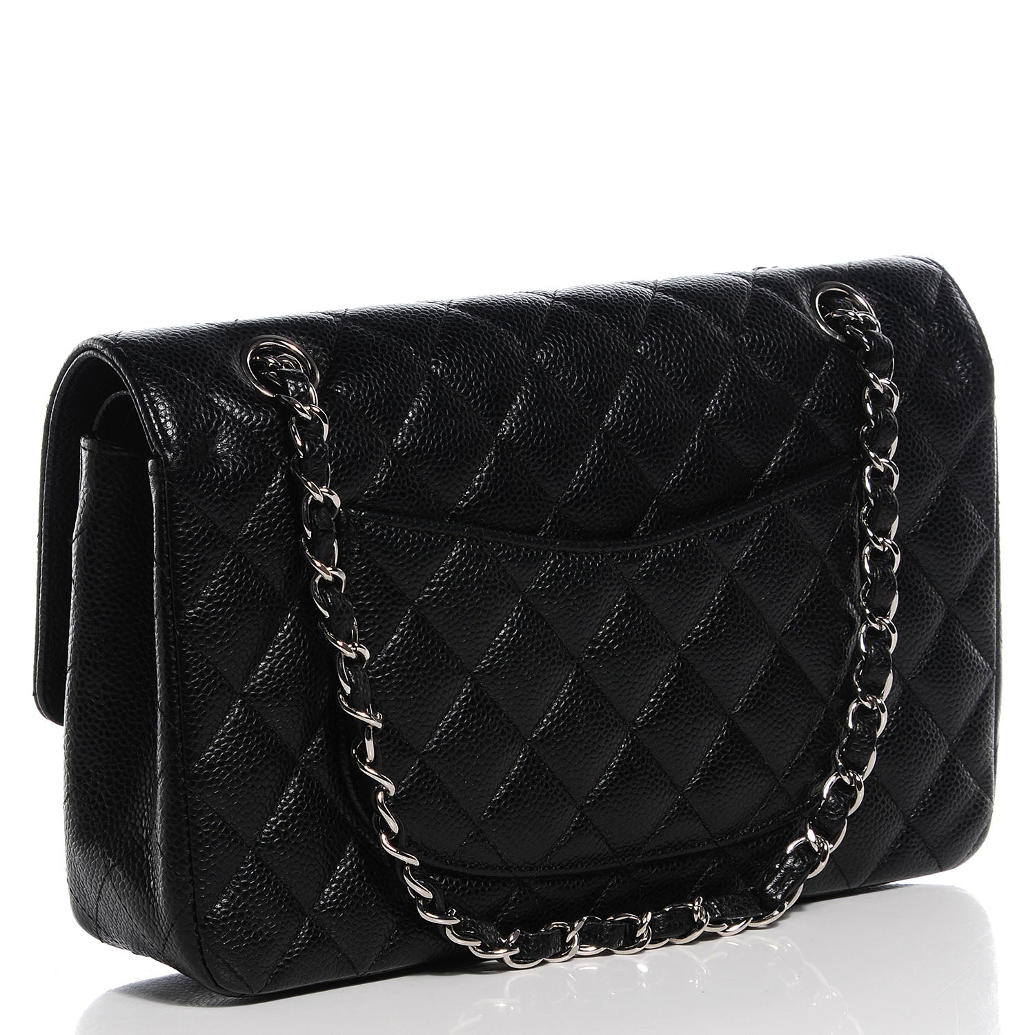 Chanel Caviar Quilted Medium Double Flap Black 3 of 8