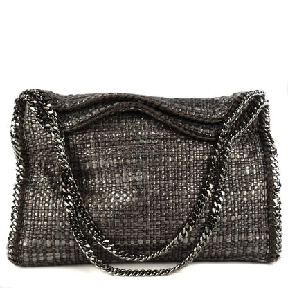 Stella McCartney Metallic Woven Boucle Falabella Pewter 1 of 6
