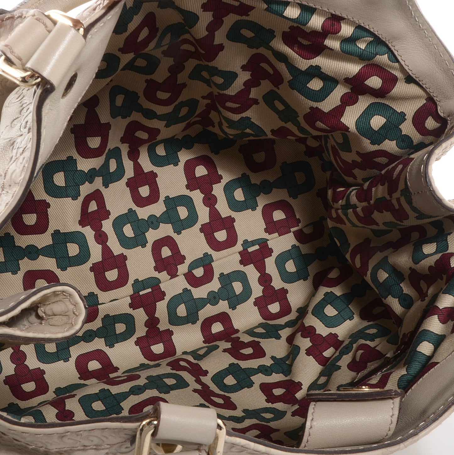 Guccissima Medium Sukey Tote Mystic White