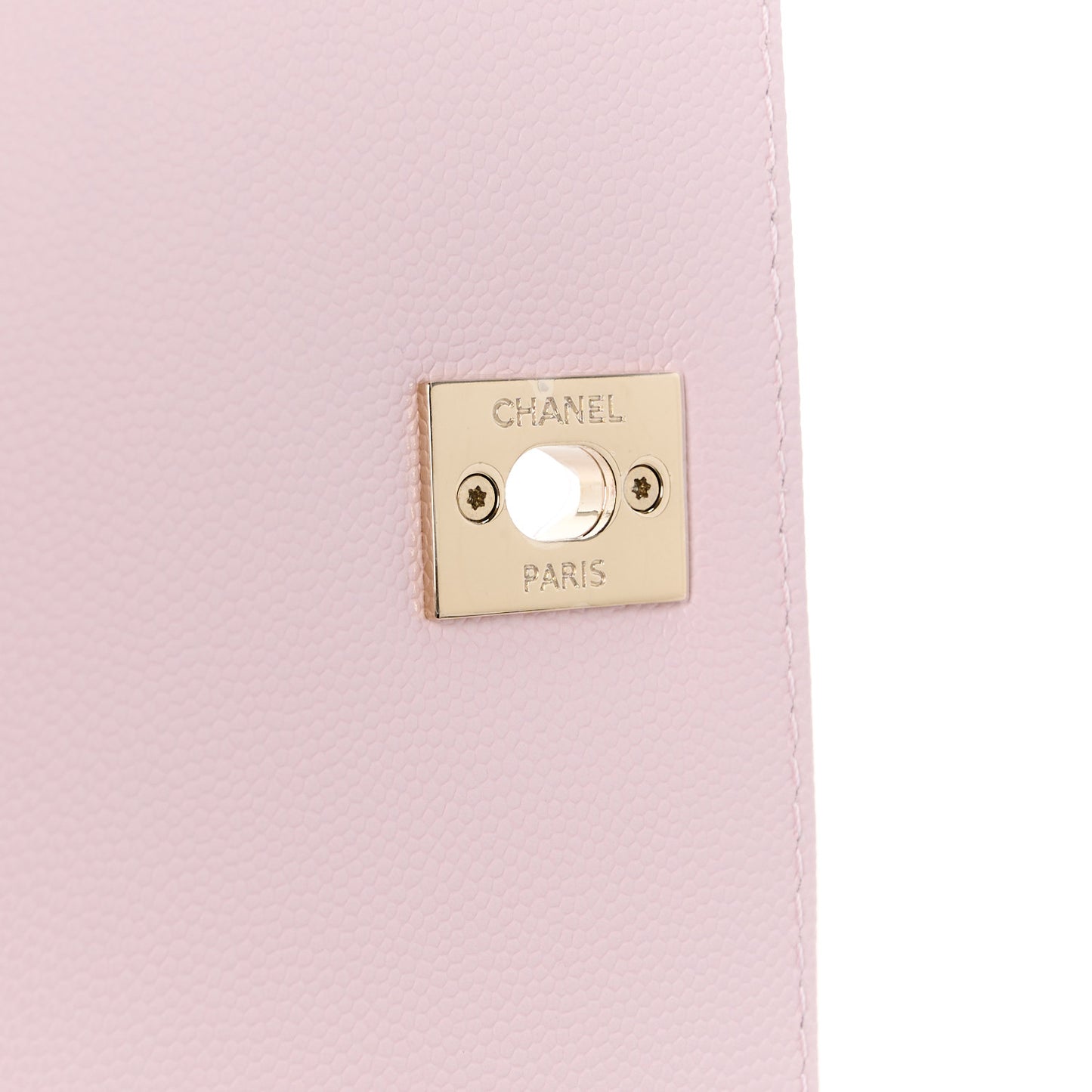 Caviar Quilted Small Coco Handle Flap Light Pink