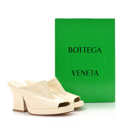 Bottega Veneta Nappa Stack Mule Sandals 37 Sea Salt 8 of 8