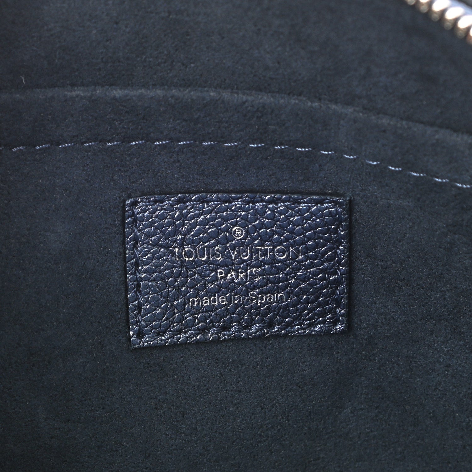 Louis Vuitton Metallic Empreinte Monogram Giant Speedy Bandouliere 20 Navy Nacre 6 of 7