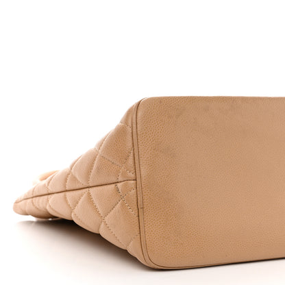 Chanel Caviar Quilted Medallion Tote Beige 9 of 10