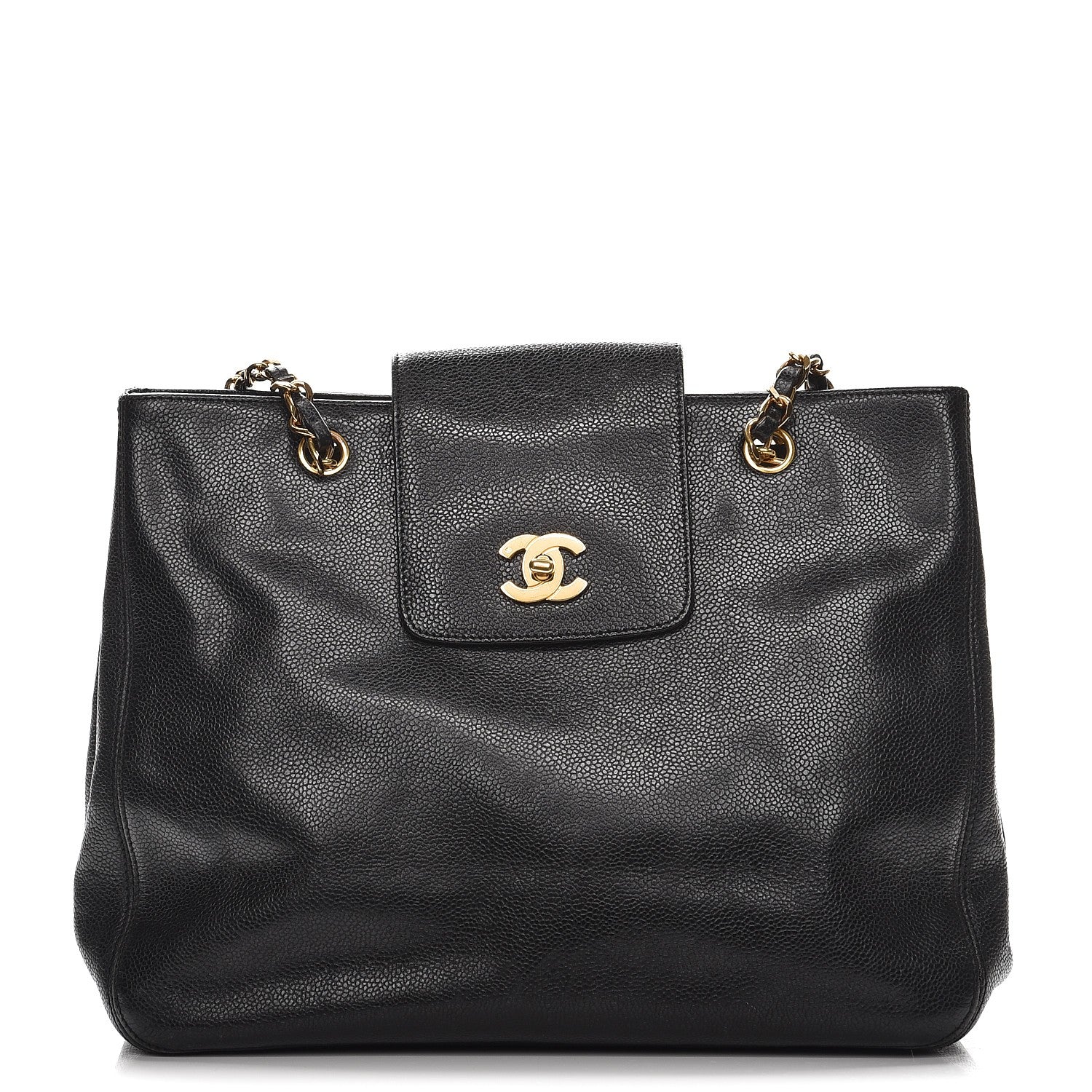 Chanel Caviar CC Shopper Tote Black 1 of 11