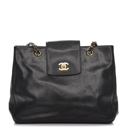 Chanel Caviar CC Shopper Tote Black 1 of 11