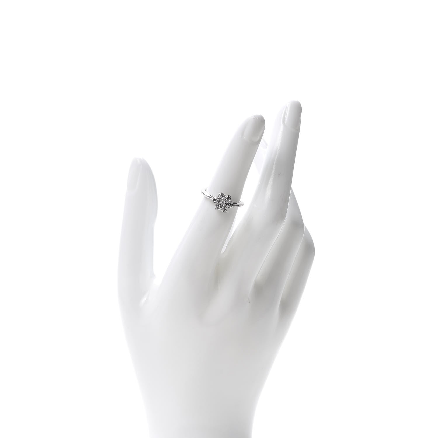 Tiffany Platinum Diamond Enchant Flower Ring 49 5 2 of 6