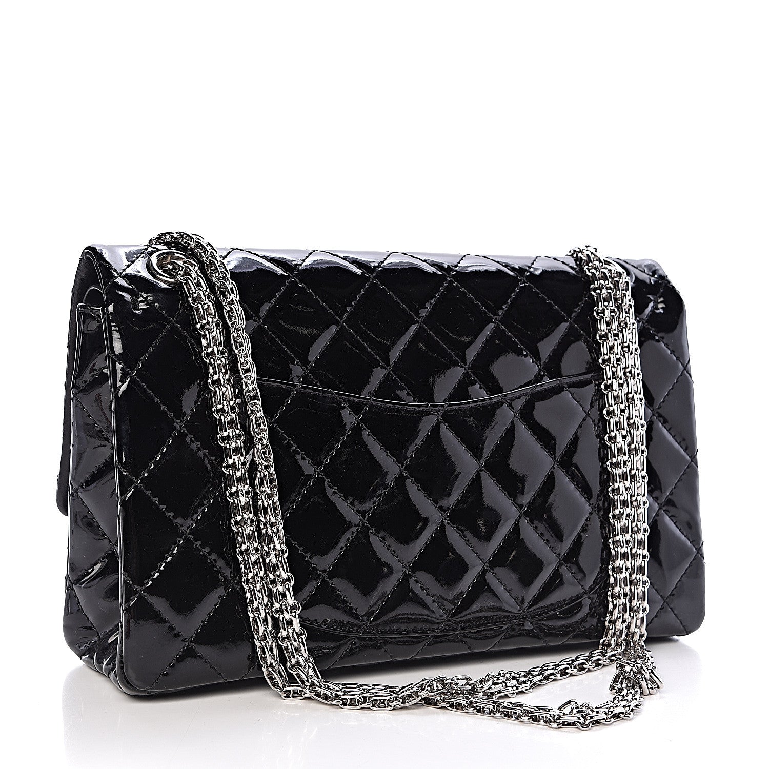 Chanel Patent Quilted 2.55 Reissue 227 Flap Black 3 of 12