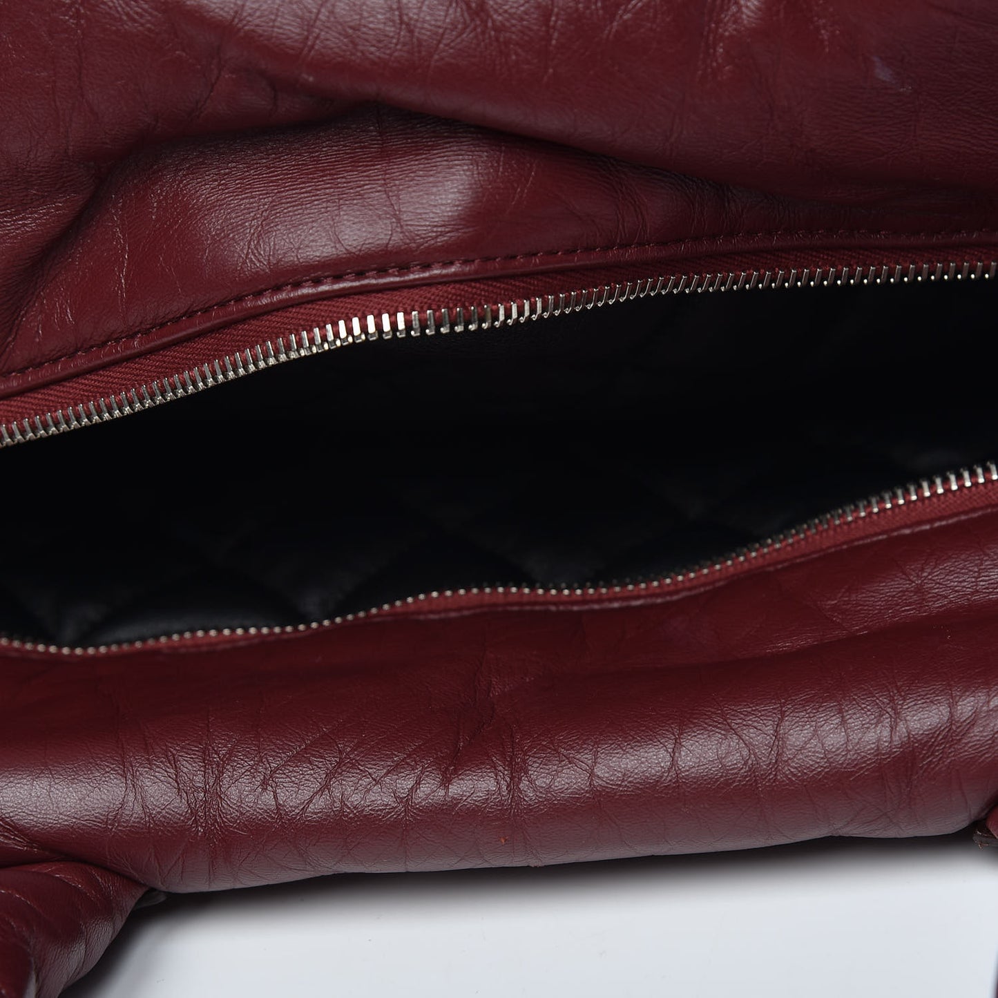 Lambskin Quilted Large Coco Cocoon Tote Burgundy