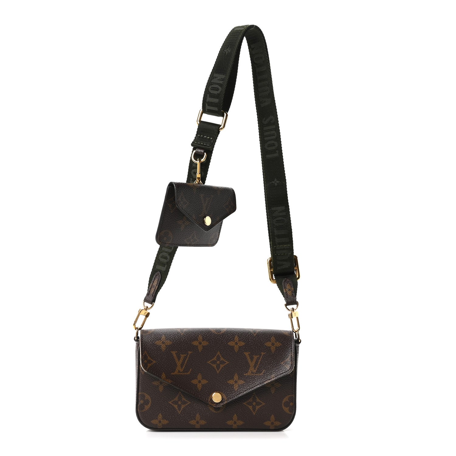 Louis Vuitton Monogram Felicie Strap & Go Kaki 1 of 9