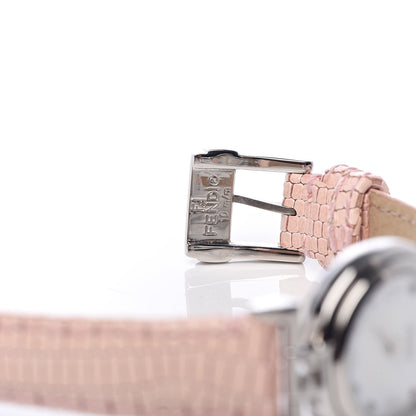 Fendi Stainless Steel Calfskin Diamond Pink Mother of Pearl 23mm Moda Quartz Watch 5 of 10