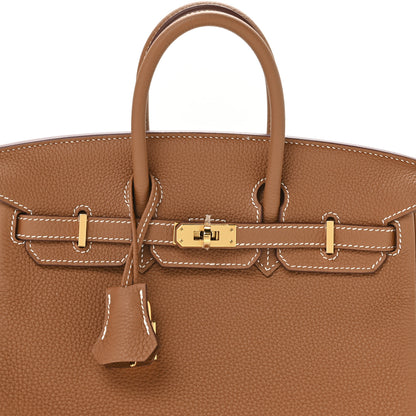 Hermes Togo Birkin 25 Gold 8 of 11