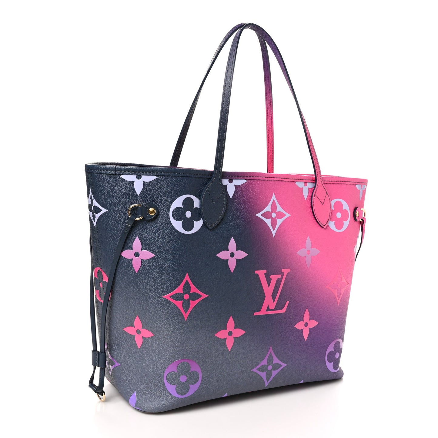 Monogram Giant Spring In The City Neverfull MM Midnight Fuchsia
