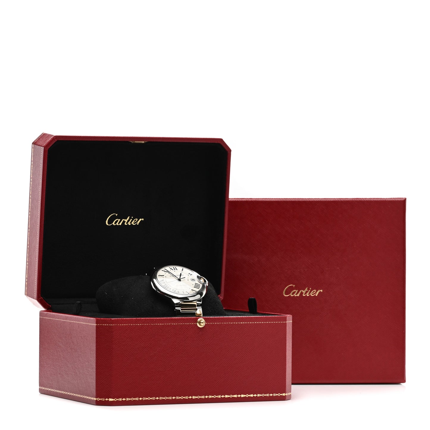 Stainless Steel 18K Yellow Gold 42mm Ballon Bleu De Cartier Automatic Watch