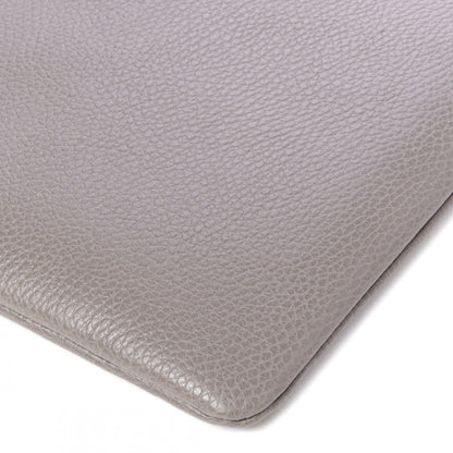 Gucci Calfskin Large Bamboo Clutch Grey 4 of 9