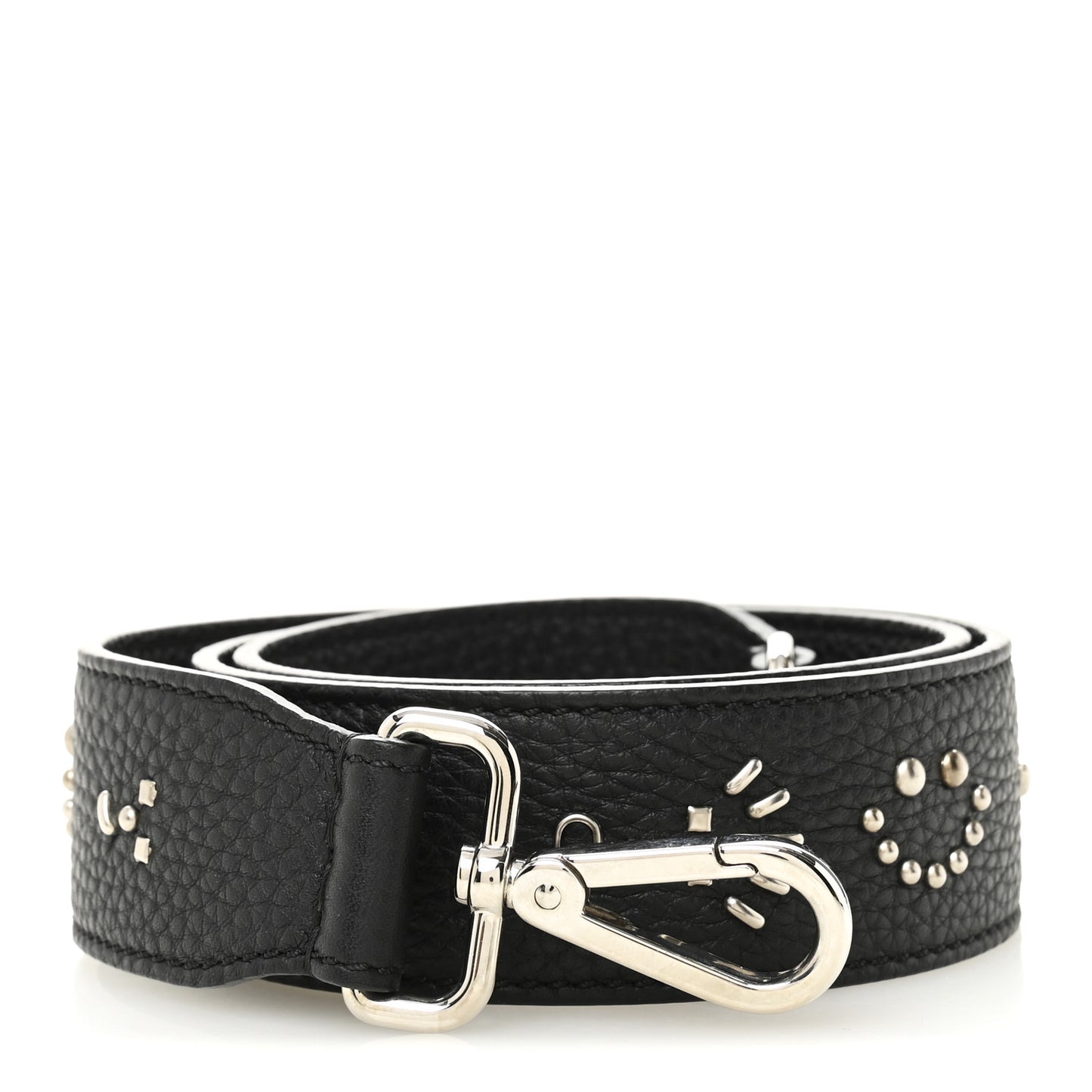 Cuoio Romano Metal Studs Strap You Black