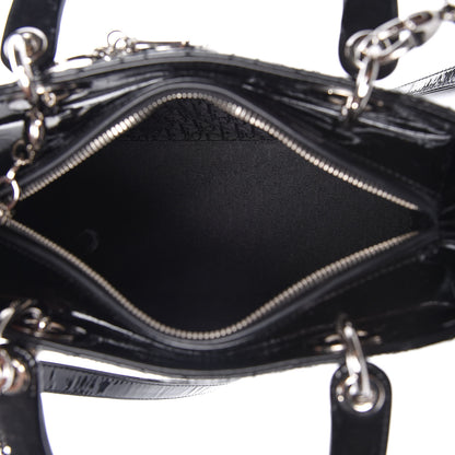 Christian Dior Patent Cannage Medium Lady Dior Black 5 of 20