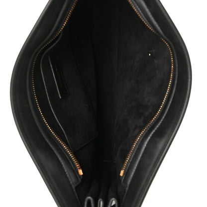 Saint Laurent Calfskin Sac De Jour Clutch Black 6 of 13