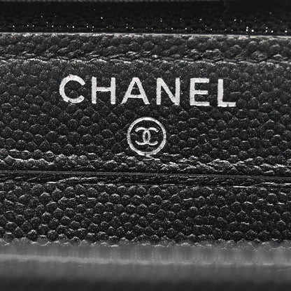 Chanel Caviar Quilted Small Boy Zip Around Wallet So Black 8 of 14