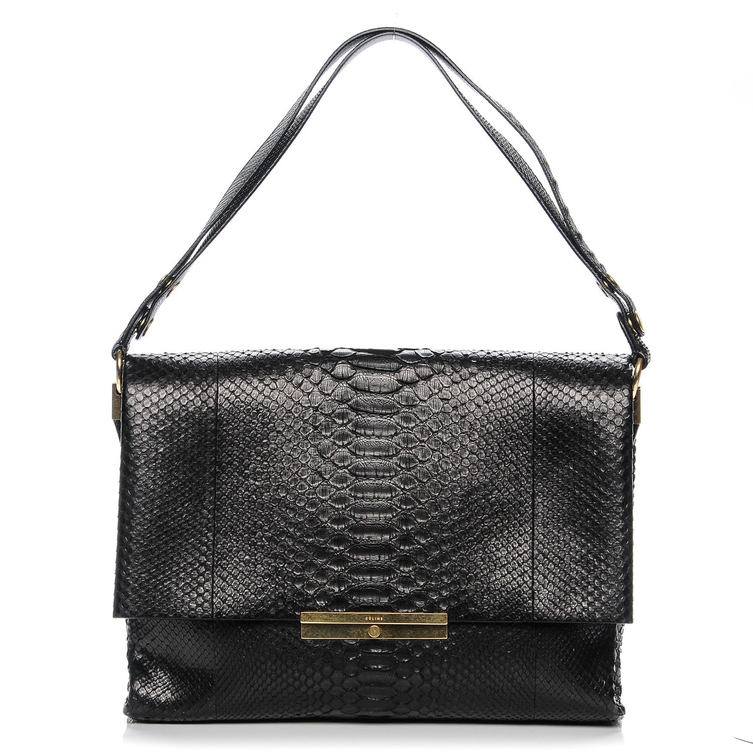 Celine Python Blade Flap Black 1 of 8