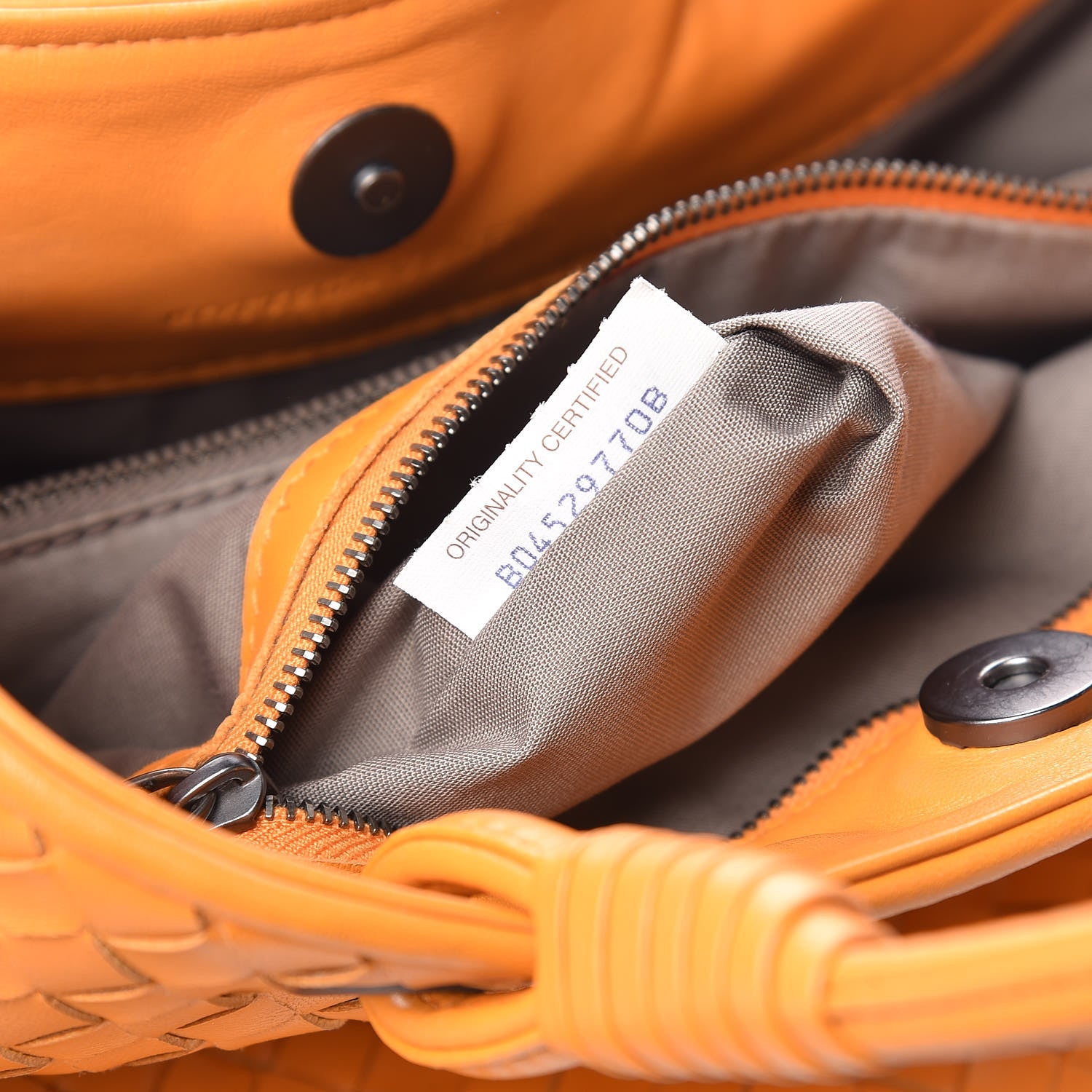 Bottega Veneta Nappa Intrecciato Woven Tote Tangerine 7 of 13