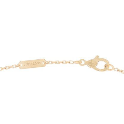 Van Cleef & Arpels 18K Yellow Gold Mother of Pearl Vintage Alhambra Pendant Necklace 4 of 5