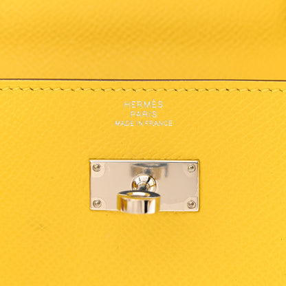 Hermes Epsom Kelly Wallet To Go Jaune De Naples 6 of 14