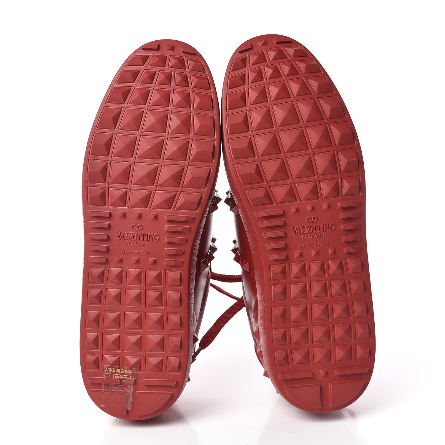 Valentino Garavani Calfskin Rockstud Untitled Open Sneakers 36 Rosso Valentino 5 of 8