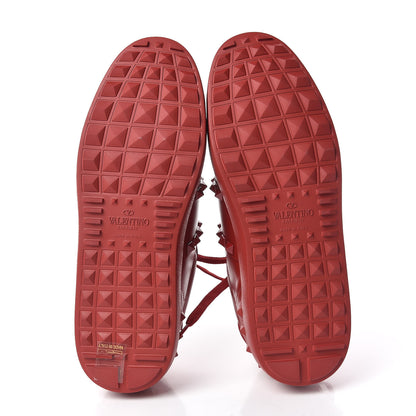 Valentino Garavani Calfskin Rockstud Untitled Open Sneakers 36 Rosso Valentino 5 of 8