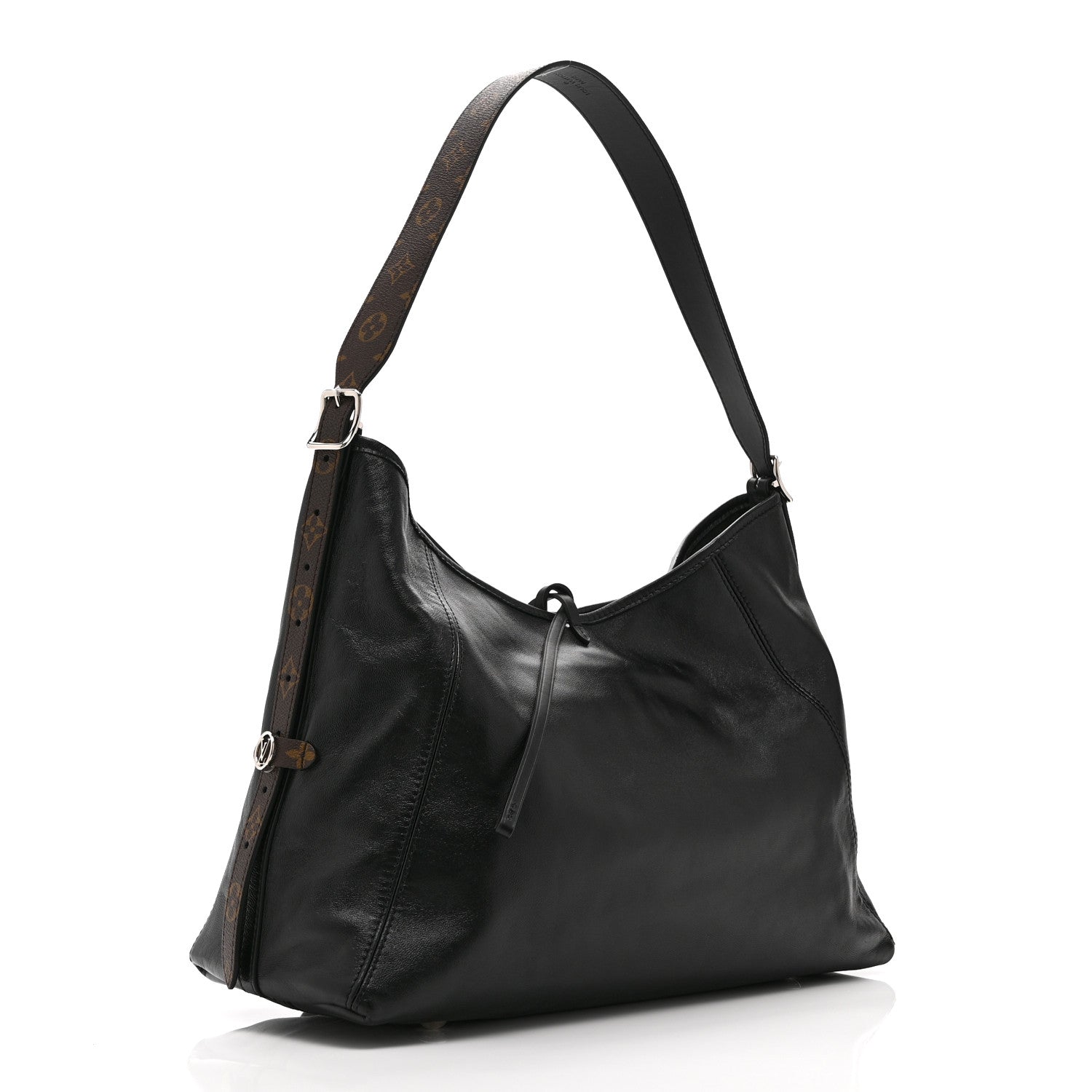 Louis Vuitton Lambskin CarryAll Vibe MM Black 4 of 10