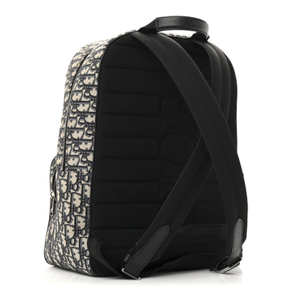 Christian Dior Oblique Calfskin Rider Backpack Beige Black 3 of 13