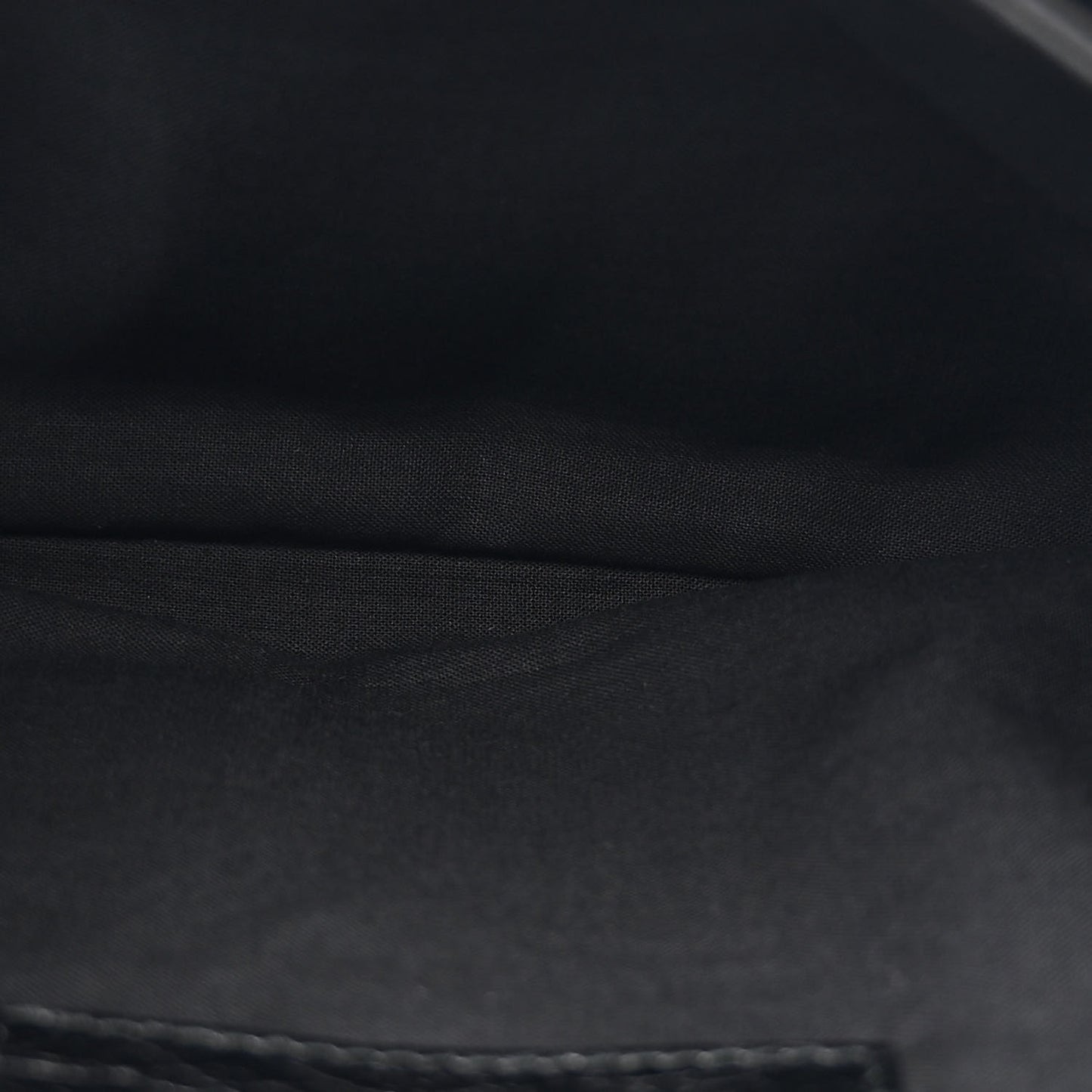 Agneau Classic Hardware Envelope Strap Clutch Black