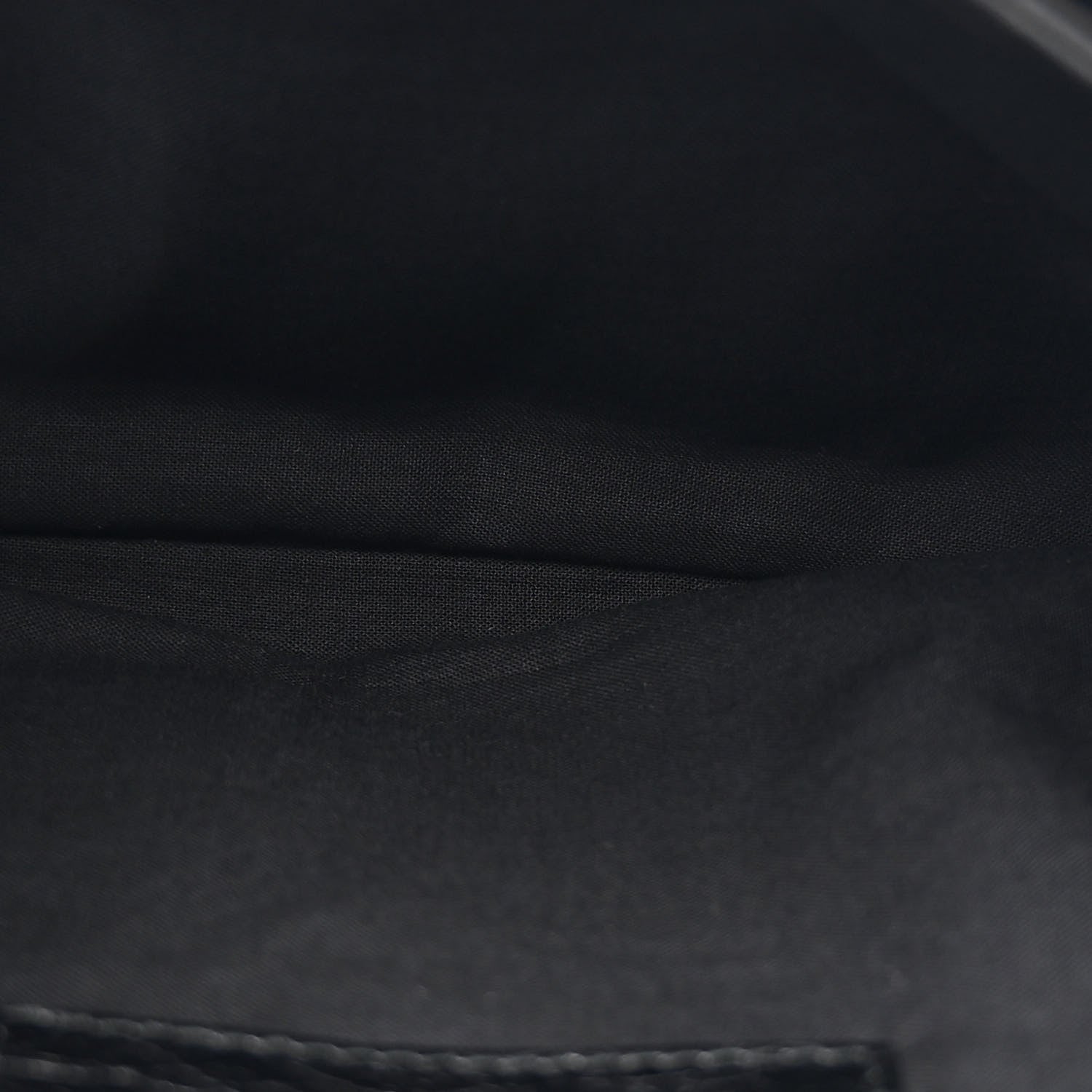Balenciaga Agneau Classic Hardware Envelope Strap Clutch Black 6 of 11