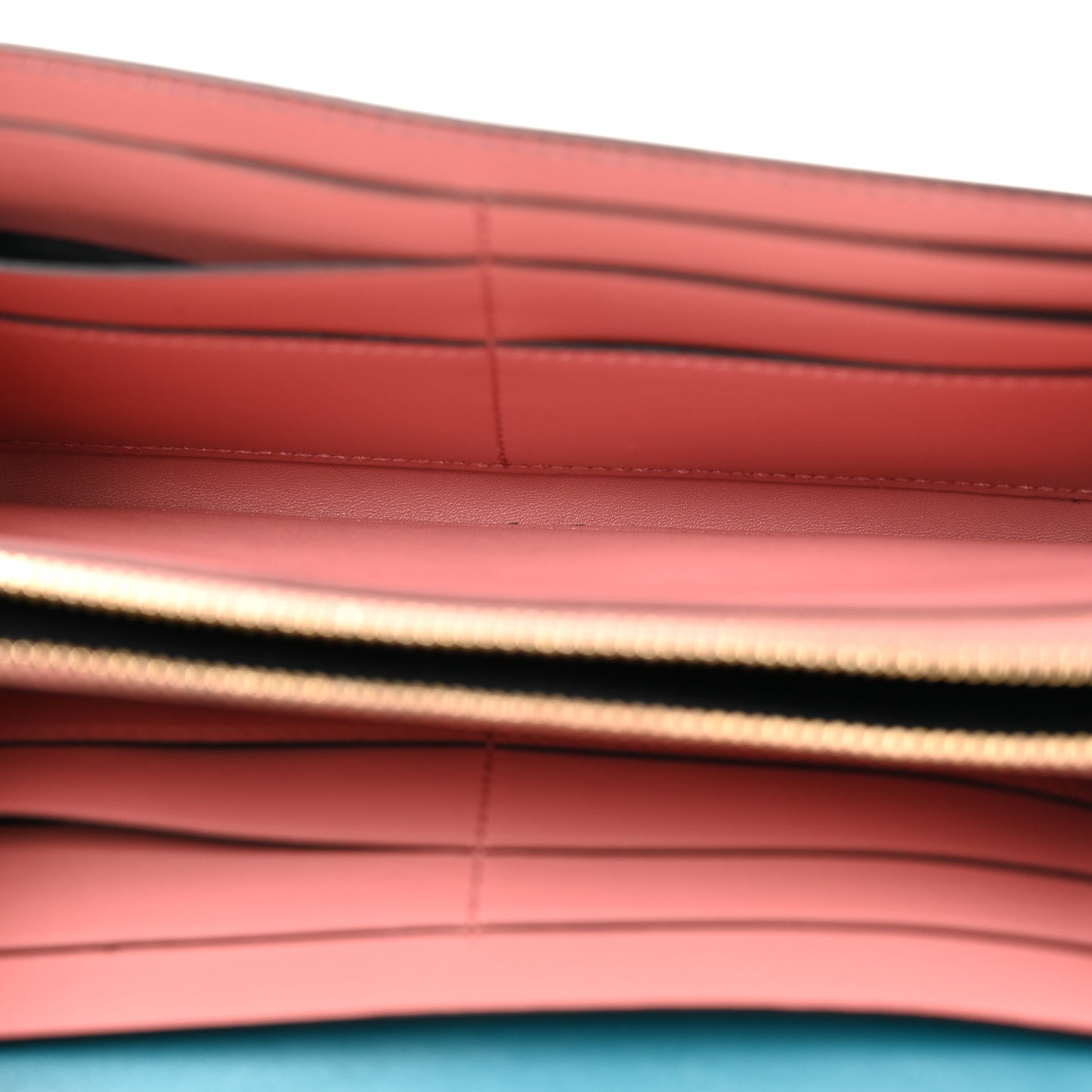 Calfskin Serpenti Forever Chain Wallet Blue