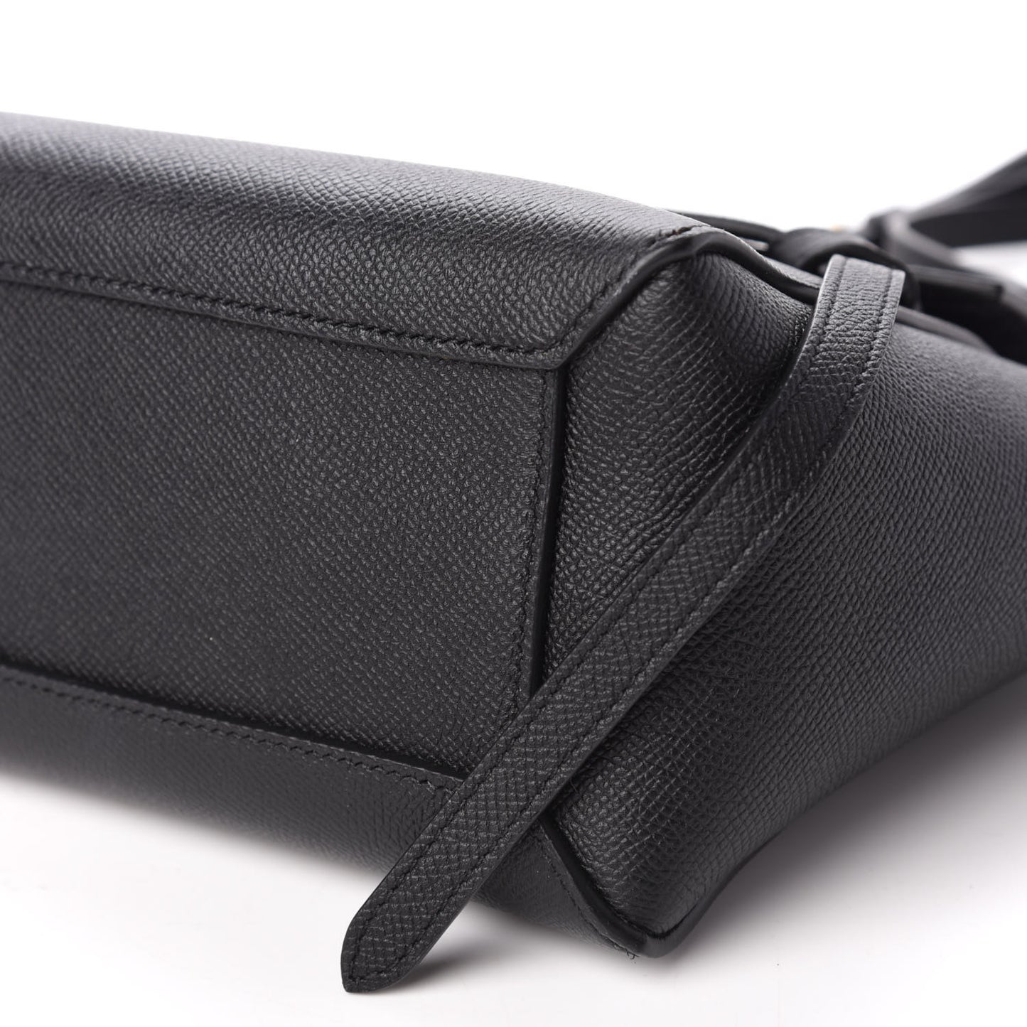 Grained Calfskin Nano Belt Bag Black