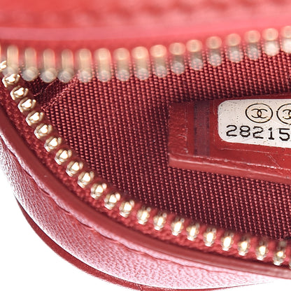 Chanel Lambskin Quilted Zip Phone Case Red 7 of 10
