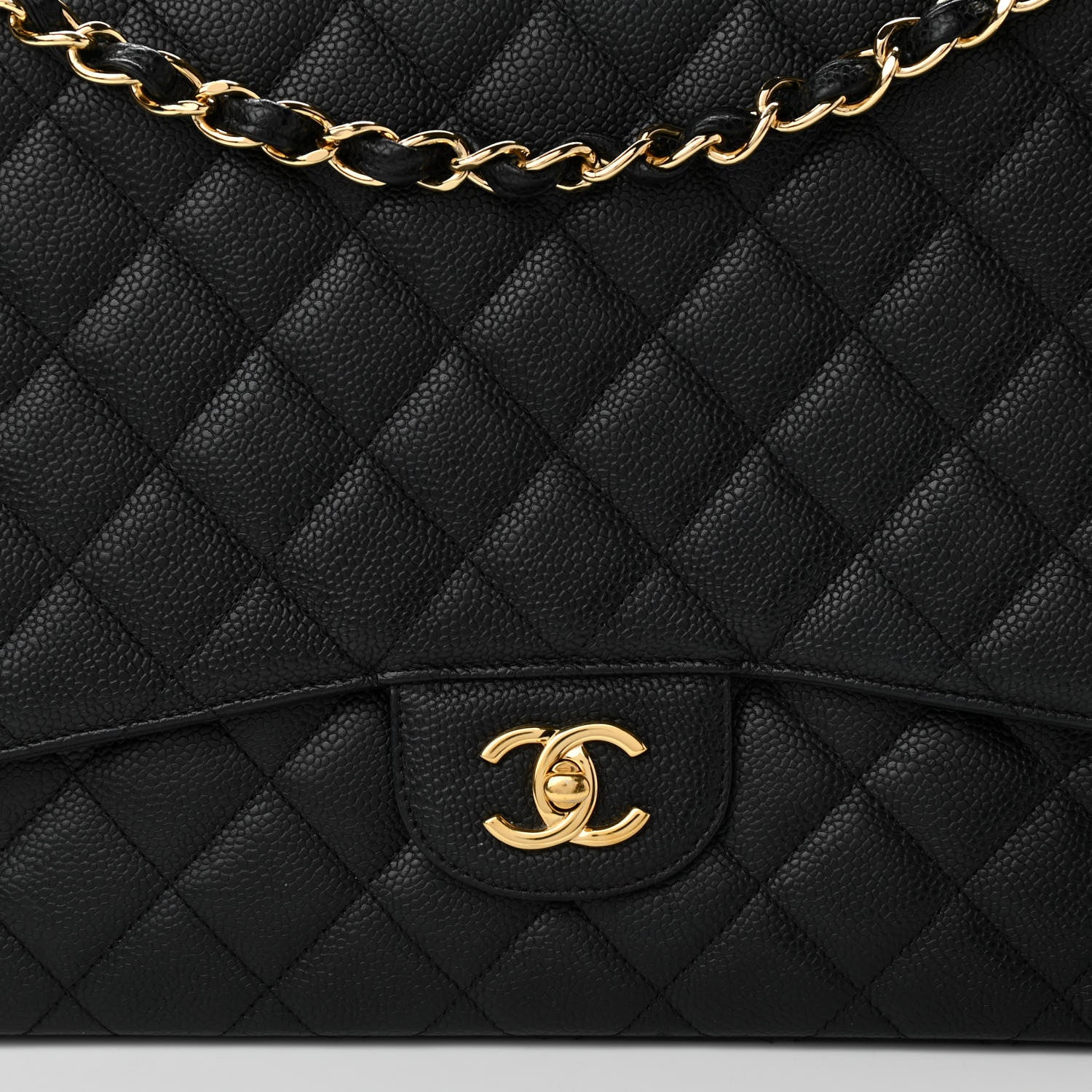 Chanel Caviar Quilted Maxi Single Flap Black 8 of 11
